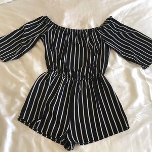 Stripped romper